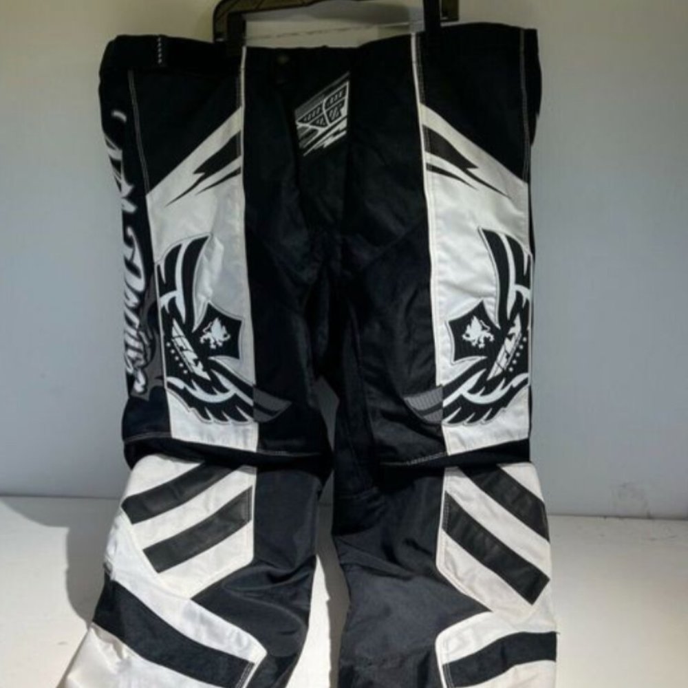 New Fly Racing F-16 Men's 36 Racing Motorcross Pants Black White Waist 36